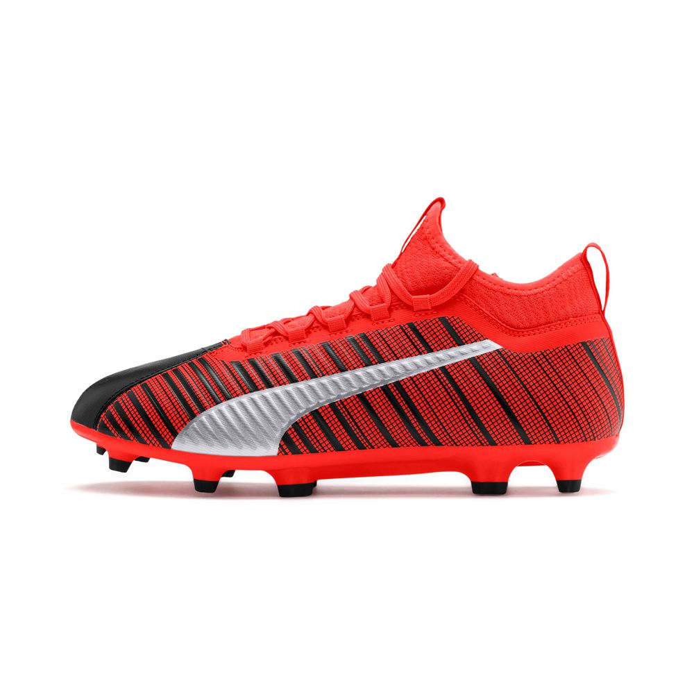 Puma ONE 5.3 FG/AG Férfi Focicipő - Fekete/Piros/Titán ( Hungary - KQDZF1328 )